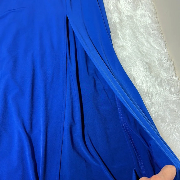 NWT En Focus Studio Royal Blue Empire waist Sequins Maxi Dress Sz 12 - Picture 9 of 14